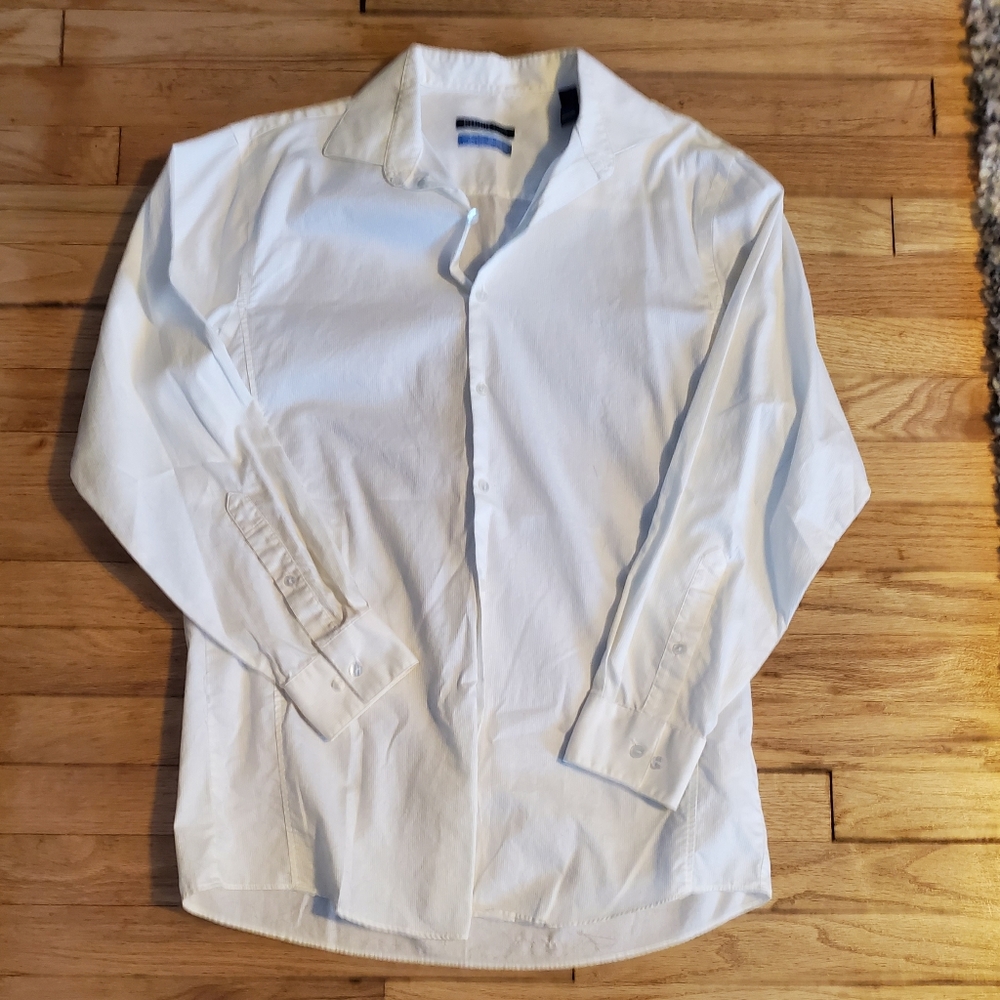 Men's Van Heusen White Dress Shirt, size 15/15.5